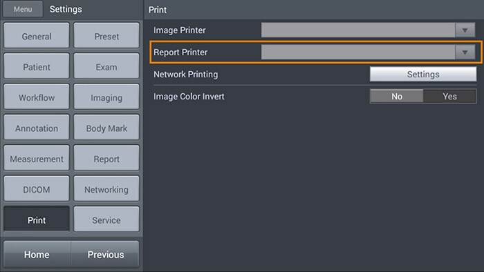 Printer configuration