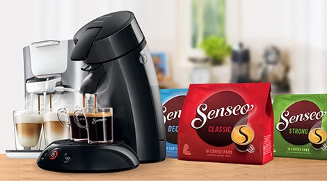 Tarjolla on laaja valikoima SENSEO®-kahvinkeittimiä, sekoituksia ja makuja