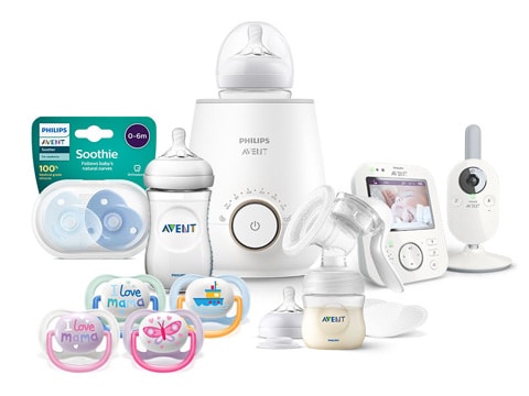 Vauvojen tuotteiden asennus: tuttipullot, Smart -itkuhälytin, tutit ja rintapumput