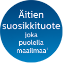 Äitien eniten suosittelema merkki