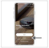 HomeRun-sovelluksen lataaminen ja rekister&ouml;ityminen