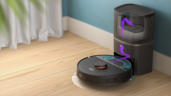 Automaattisen tyhjennysaseman käyttäminen (XU3100/3110), ohjevideon pikkukuva