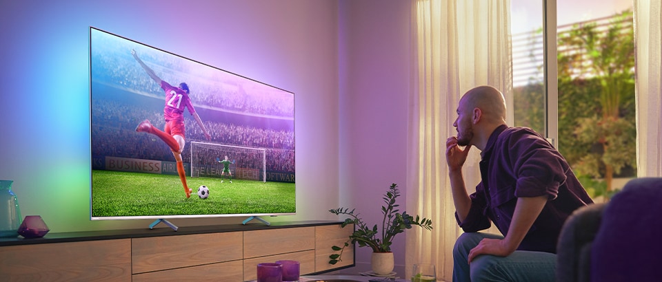 Philips Ambilight TV | Paras TV jalkapallon ja muun urheilun katseluun