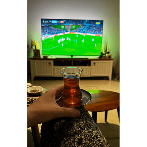 Watching Football match on Ambilight TV